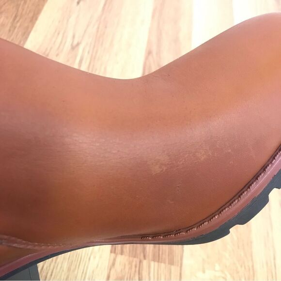 NATURALIZER Verney Brown Leather Chelsea Boot Lug Sole Weatherproof Size 9.5 New - Picture 12 of 15